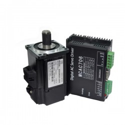 0,2KW 36V DC Servomotoren & Servoantrieb Kit 60ASM200+MCAC706 7,6A 0,63N.m 3000 U/min 60 x 60mm mit 2500 Zeilen Encoder