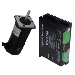 160W 36V Bürstenloser DC Servomotor & Servoantriebe Kit 0,45N.m 3400U/min Φ57mm 3 Phasen mit 1000 Zeilen Encoder