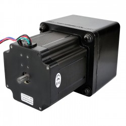 Nema 34 Stirnradgetriebe Schrittmotor 34HS38-4004D-SG13 mit Hinterwelle und 13:1 Stirnradgetriebe