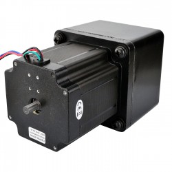 Nema 34 Stirnradgetriebe Schrittmotor 34HS38-4004D-SG13 mit Hinterwelle und 13:1 Stirnradgetriebe