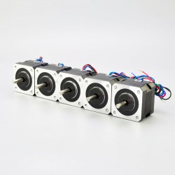 5 Stück E-Serie Nema 17 Schrittmotor 5-17HS13-0404S 1,8 Grad 26Ncm 12V 4 Drähte