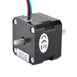 Nema 17 Doppelwellen Schrittmotor 17HS13-1334D 2,8V 1,8 Grad 22Ncm 4 Drähte