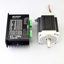 Nema 34 Schrittmotor mit Steuerungs-Set 8,5Ncm 1-MA860H-34HS46 1 Achsen CNC Controller Kit