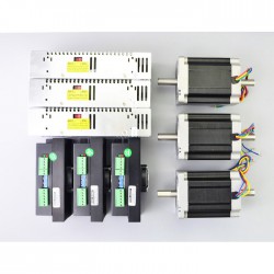 3-Achsen-CNC-Fräser-Kit 8,5Nm Nema 34 Schrittmotor & Treiber & Schaltnetzteil