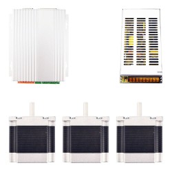 3-Achsen-CNC-Fräser-Kit 1,26Nm Nema 23 Schrittmotor & TB6560 Treiber & Schaltnetzteil