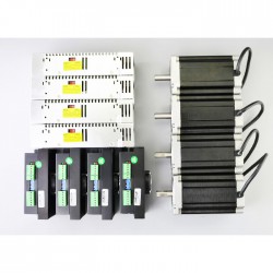 4-Achsen Nema 34 Schrittmotor-Kit 4-MA860H-34HS59 13,0Nm mit Steuerung & Schaltnetzteil