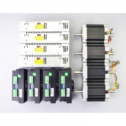 4-Achsen Nema 34 Schrittmotor-Kit 4-MA860H-34HS46 8,5Nm mit Steuerung & Schaltnetzteil
