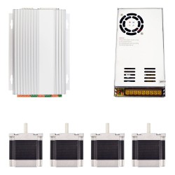 4-Achsen-CNC-Fräser-Kit 1,26Nm (Nema 23 Schrittmotor + TB6560-Treiber + Schaltnetzteil)