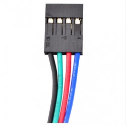 3 Stück Nema 17 Schrittmotor 3-17HS16-2004S1 45Ncm 4 Drähte mit 1m Kabel und Stecker