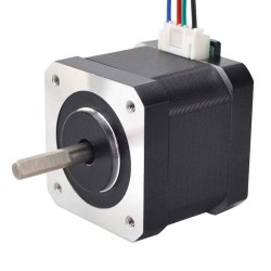 Nema 17 Schrittmotor 17HS15-1504S-X1 45Ncm 12V 1,5A 4 Drähte mit 1m Kabel und Stecker