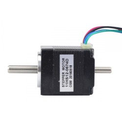 Nema 11 Doppelwellen Schrittmotor 11HS12-0674D 1,8deg 7Ncm 3,75V 4 Drähte