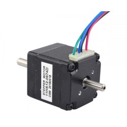 Nema 11 Doppelwellen Schrittmotor 11HS12-0674D 1,8deg 7Ncm 3,75V 4 Drähte