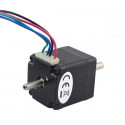 Nema 11 Doppelwellen Schrittmotor 11HS12-0674D 1,8deg 7Ncm 3,75V 4 Drähte