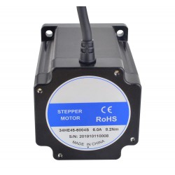 E Serie Nema 34 Schrittmotor 34HE45-6004S 1,8 Grad 8,2 Nm 6,0 A 4 Drähte