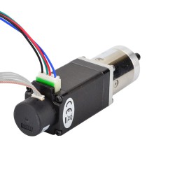 Nema 14 Closed-loop Getriebe Schrittmotor 3 Phasen L=52mm Übersetzungsverhältnis 13,73:1 Encoder 300CPR