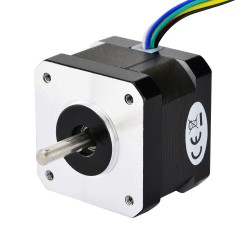 Nema 17 Doppelwellen Schrittmotor 12V 17HM13-0316D 0,9 Grad 16Ncm 6 Drähte
