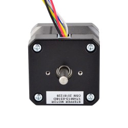 Nema 17 Doppelwellen Schrittmotor 12V 17HM13-0316D 0,9 Grad 16Ncm 6 Drähte
