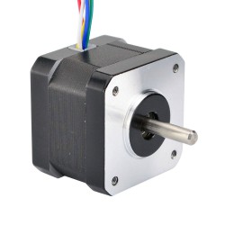 Nema 17 Doppelwellen Schrittmotor 12V 17HM13-0316D 0,9 Grad 16Ncm 6 Drähte