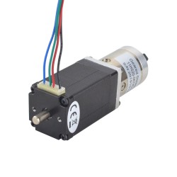 Nema 11 Doppelwellen Getriebe Schrittmotor mit 14:1 Planetengetriebe (9,5 mm hintere Schaftlänge)