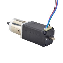 Nema 11 Doppelwellen Getriebe Schrittmotor mit 14:1 Planetengetriebe (9,5 mm hintere Schaftlänge)