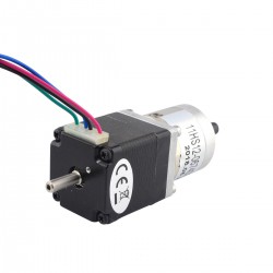 Nema 11 Doppelwellen Planetengetriebe Schrittmotor (Hohle Hinterwelle) mit 5:1 Planetengetriebe