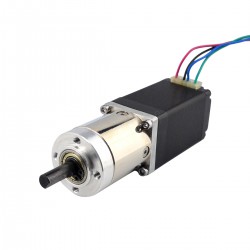 Nema 11 Doppelwellen Planetengetriebe Schrittmotor (Hohle Hinterwelle) mit Untersetzung 14:1 Getriebe