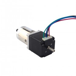 Nema 11 Doppelwellen Planetengetriebe Schrittmotor (Hohle Hinterwelle) mit 27:1 Planetengetriebe