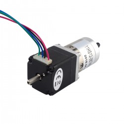 Nema 11 Doppelwellen Planetengetriebe Schrittmotor (Hohle Hinterwelle) mit 27:1 Planetengetriebe