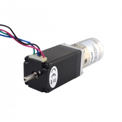Nema 11 Getriebe Schrittmotor 11HS20-0674D-PG51 mit Hohle Hinterwelle & 51:1 Planetengetriebe