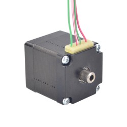 Nema 11 Hohlwellen Schrittmotor 11HS13-1004H Doppelwelle 6Ncm 1,0A 4 Drähte