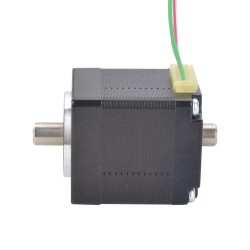 Nema 11 Hohlwellen Schrittmotor 11HS13-1004H Doppelwelle 6Ncm 1,0A 4 Drähte