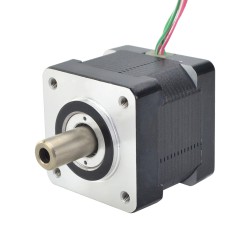 Nema 14 Hohlwellen Schrittmotor 14HS14-1254H Doppelwelle 16Ncm 1,25A 4 Drähte