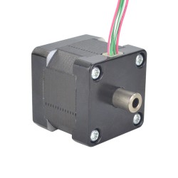 Nema 14 Hohlwellen Schrittmotor 14HS14-1254H Doppelwelle 16Ncm 1,25A 4 Drähte