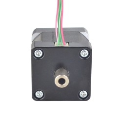 Nema 14 Hohlwellen Schrittmotor 14HS14-1254H Doppelwelle 16Ncm 1,25A 4 Drähte