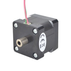 Nema 14 Hohlwellen Schrittmotor 14HS14-1254H Doppelwelle 16Ncm 1,25A 4 Drähte