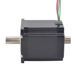 Nema 23 Hohlwellen Schrittmotor 23HS26-2004H Doppelwelle 1,45 Nm 2,0A 4 Drähte