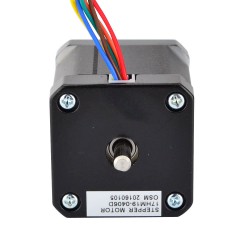 Nema 17 Doppelwellen Schrittmotor 17HM19-0406D 12V 0,9 Grad 32Ncm 6 Drähte