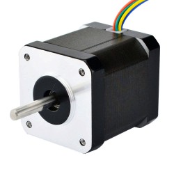 Nema 17 Doppelwellen Schrittmotor 17HM19-0406D 12V 0,9 Grad 32Ncm 6 Drähte