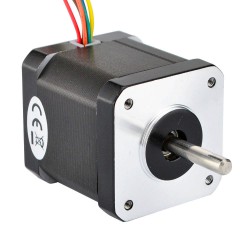 Nema 17 Doppelwellen Schrittmotor 17HM19-0406D 12V 0,9 Grad 32Ncm 6 Drähte