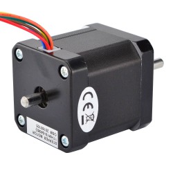 Nema 17 Doppelwellen Schrittmotor 17HM19-0406D 12V 0,9 Grad 32Ncm 6 Drähte