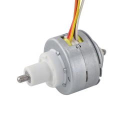 Φ25,2x15mm Permanentmagnet Captive Linearer Schrittmotor 25LN24M01-333 Linearhub 1mm Hublänge 12mm