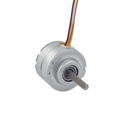 Φ25x15,6mm Non-Captive Permanentmagnet Linearer Schrittmotor 25LN24M01-233 Linearhub 1mm Hublänge 50mm