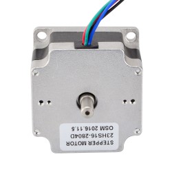 Nema 23 Doppelwellen Schrittmotor 23HS16-2804D 2V 1,8 Grad 0,55Nm 4 Drähte