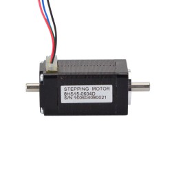 Nema 8 Doppelwellen Schrittmotor 8HS15-0604D 0,6A 4Ncm 6V 4 Drähte