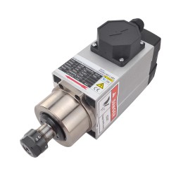 1,5KW Luftgekühlter Quadratischer AC Motorspindel GDZ93×82-1.5B4 220V 6,8A 18000U/min 300Hz ER20 Spannzange CNC VFD Motor