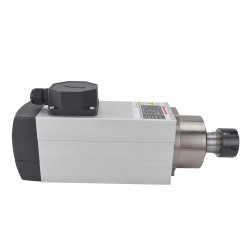 2,2KW Luftgekühlter Quadratischer AC Motorspindel GDZ93×82-2.2C4 380V 18000U/min 300Hz ER25 Spannzange
