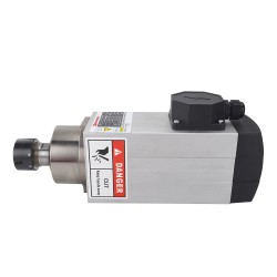 2,2KW Luftgekühlter Quadratischer AC Motorspindel GDZ93×82-2.2C4 380V 18000U/min 300Hz ER25 Spannzange