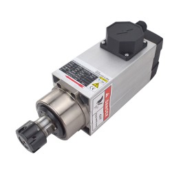 2,2KW Luftgekühlter Quadratischer AC-Spindelmotor GDZ93×82-2.2B4 220V 10A 18000U/min 300Hz ER25 Spannzange