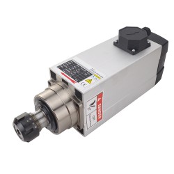 6,0KW Luftgekühlter Quadratischer AC-Spindelmotor GDZ120×103-6.0C4 380V 18000U/min 300Hz ER32 Spannzange