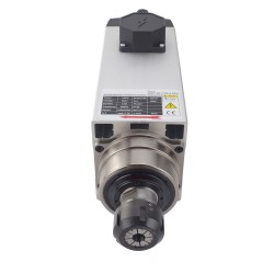 6,0KW Luftgekühlter Quadratischer AC-Spindelmotor GDZ120×103-6.0C4 380V 18000U/min 300Hz ER32 Spannzange